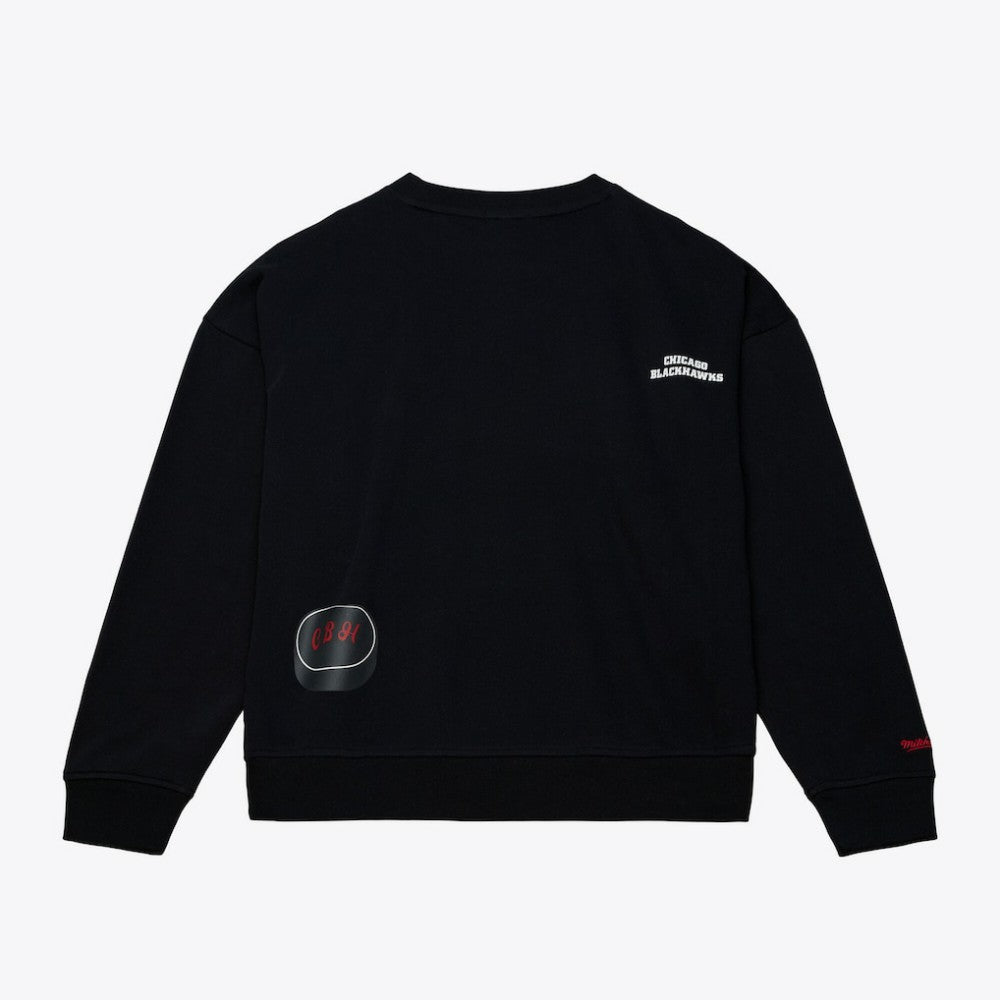 NHL Chicago Blackhawks Mitchell & Ness Women's Crewneck Sweatshirt