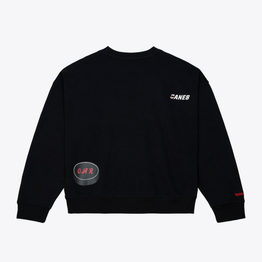 NHL Carolina Hurricanes Mitchell & Ness Women's Crewneck Sweatshirt