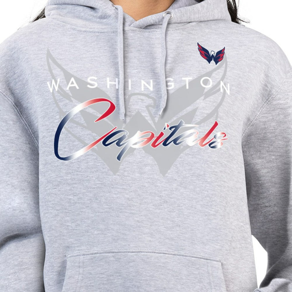 NHL Washington Capitals G-III 4Her by Carl Banks Women's Shadow Logo Fleece Hoodie
