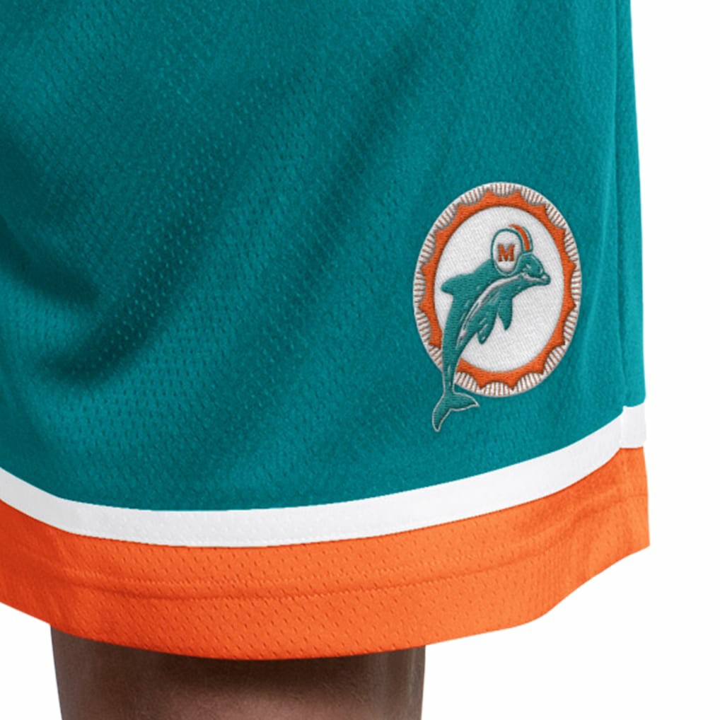 Starter Throwback Power Play Mesh Shorts - Miami Dolphins Shorts
