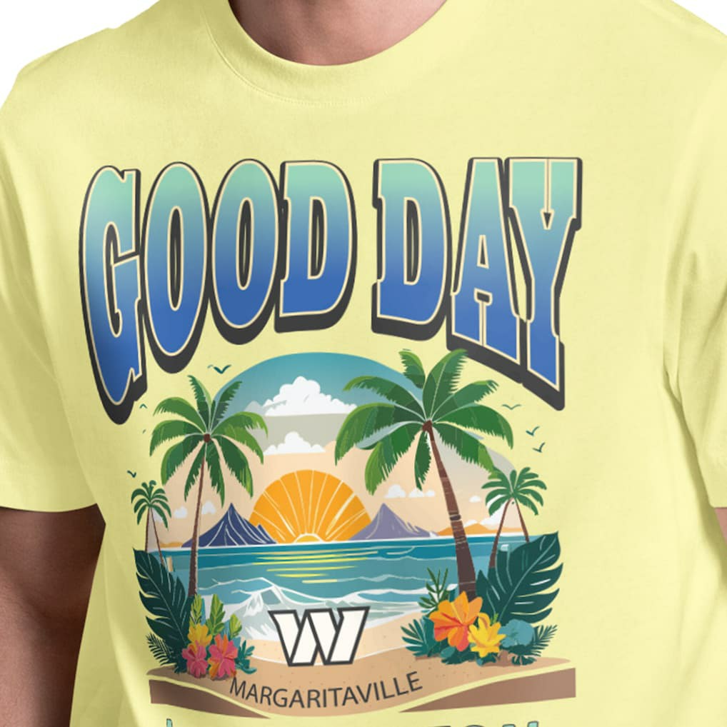 Margaritaville Good Day T-Shirt - Washington Commanders T-shirts