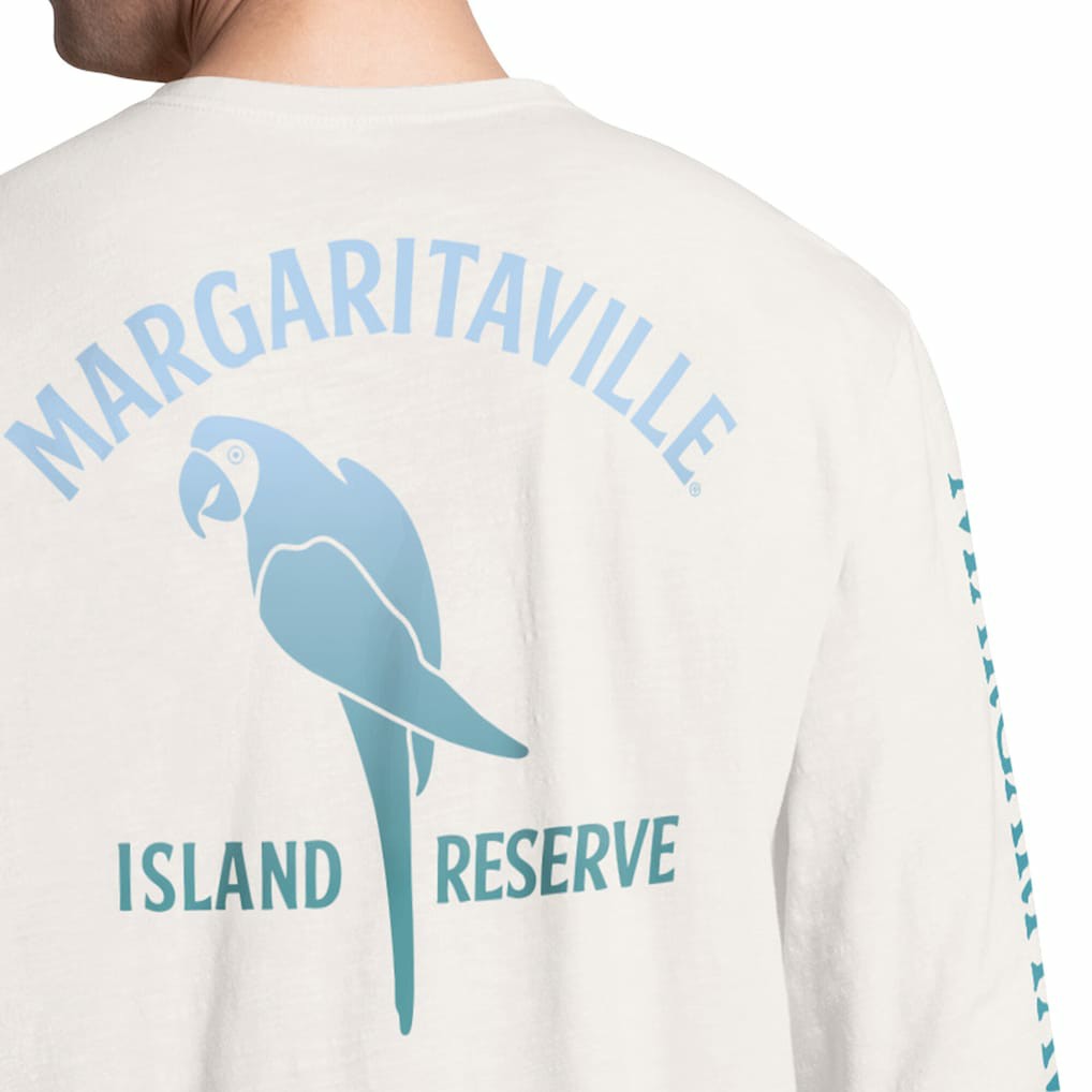 Margaritaville Island Reserve Long Sleeve Slub Henley Shirt - Pittsburgh Steelers