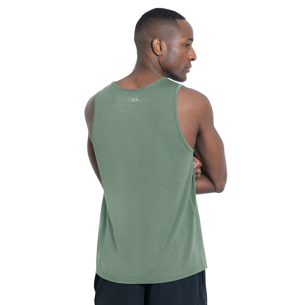MSX by Michael Strahan Energy Scoop Neck Tank Top - New York Jets Tops