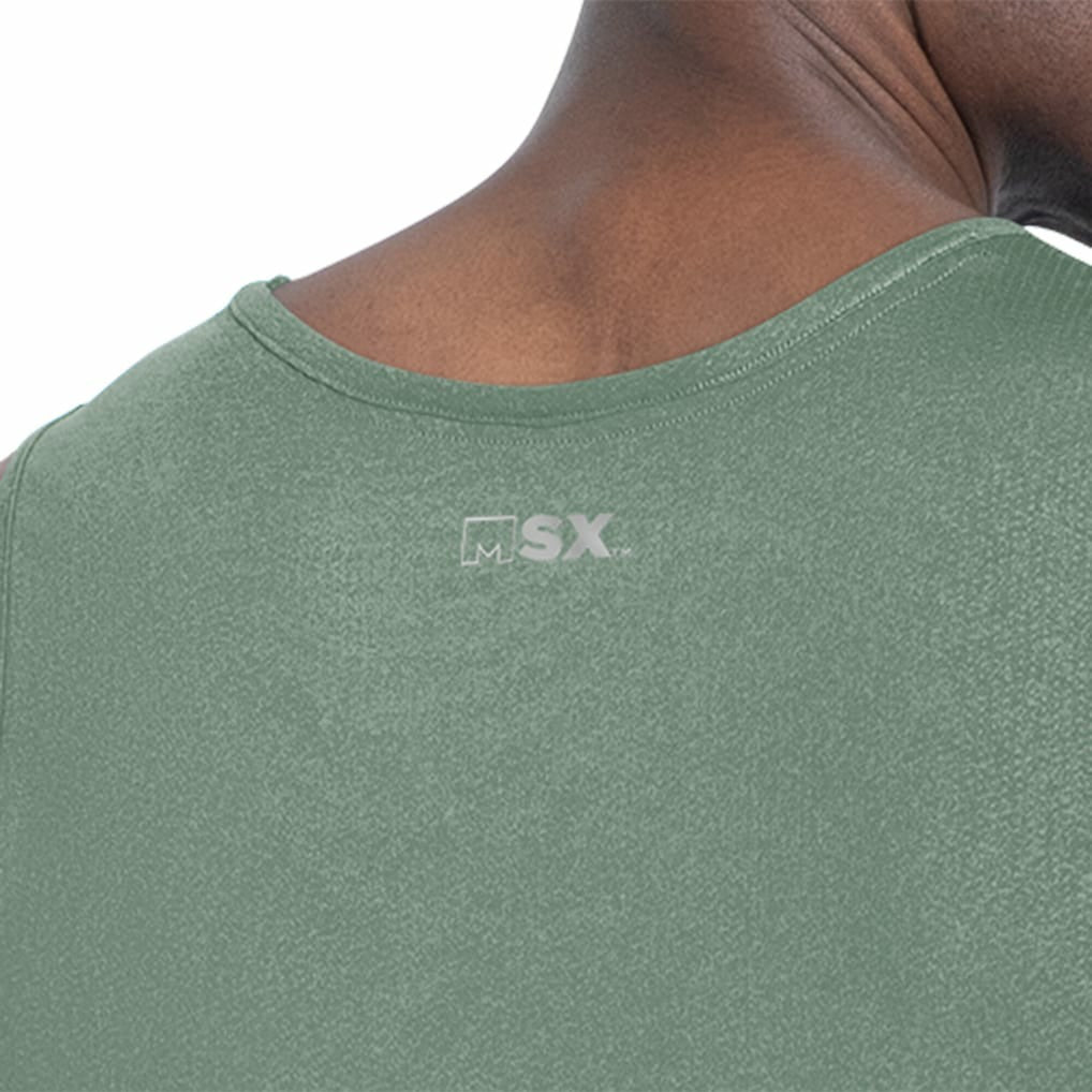 MSX by Michael Strahan Energy Scoop Neck Tank Top - New York Jets Tops