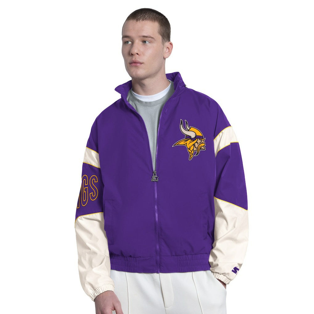 Starter The Gust Full-Zip Hooded Jacket - Minnesota Vikings Jackets