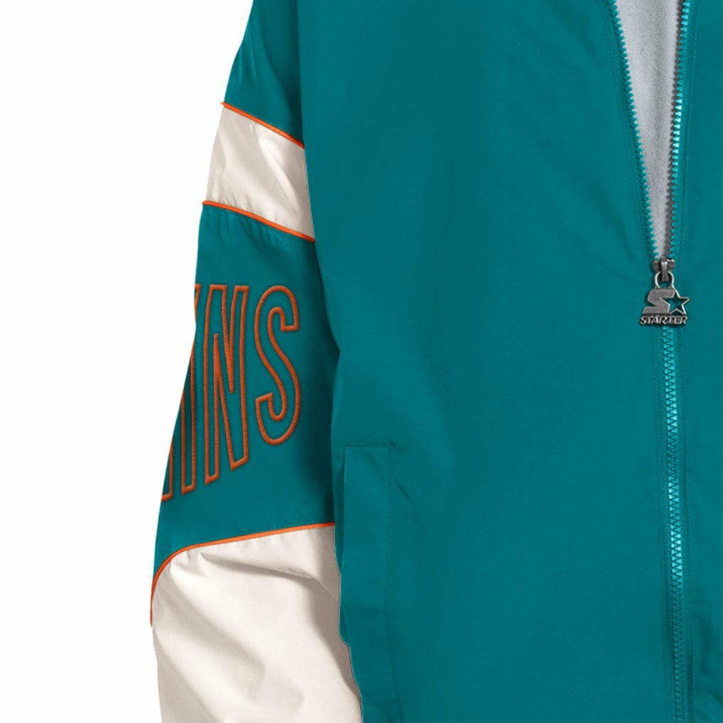 Starter The Gust Full-Zip Hooded Jacket - Miami Dolphins Jackets