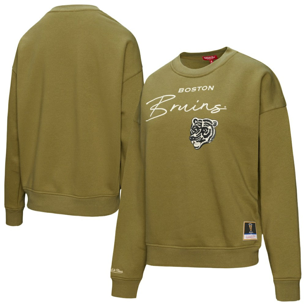 NHL Boston Bruins Mitchell & Ness Women's Fleece Sweatshirt