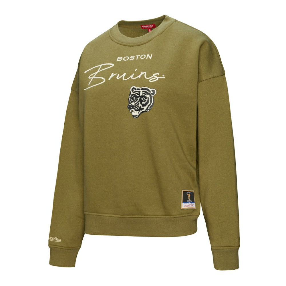 NHL Boston Bruins Mitchell & Ness Women's Fleece Sweatshirt
