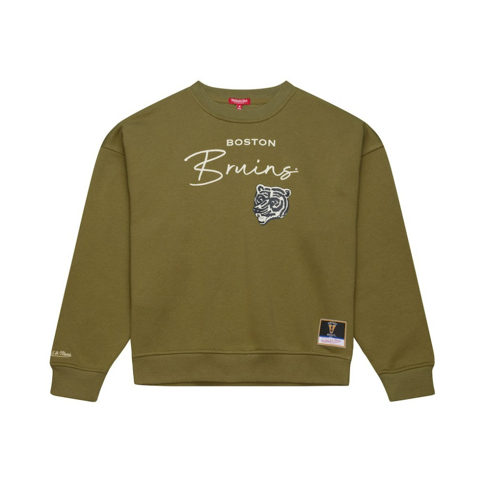 NHL Boston Bruins Mitchell & Ness Women's Fleece Sweatshirt
