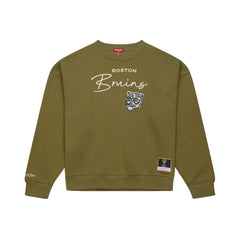 NHL Boston Bruins Mitchell & Ness Women's Fleece Sweatshirt