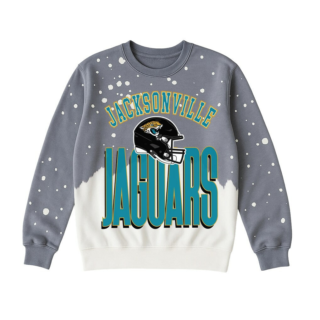 Gameday Couture Women's Arch Rivals Faded Wash Sweatshirt - Jacksonville Jaguars Sweatshirts