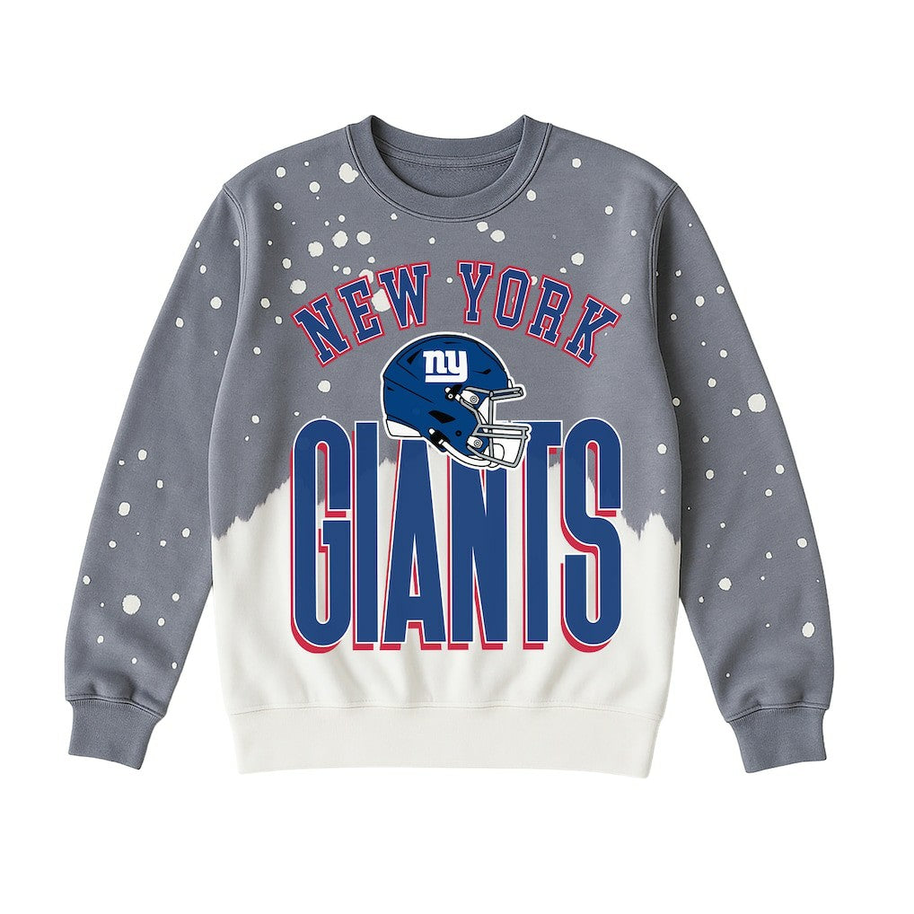 Gameday Couture Women's Arch Rivals Faded Wash Sweatshirt - New York Giants Sweatshirts
