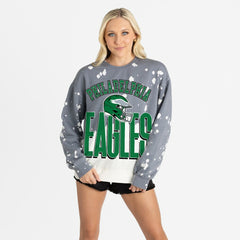 Gameday Couture Women's Arch Rivals Faded Wash Sweatshirt - Philadelphia Eagles Sweatshirts