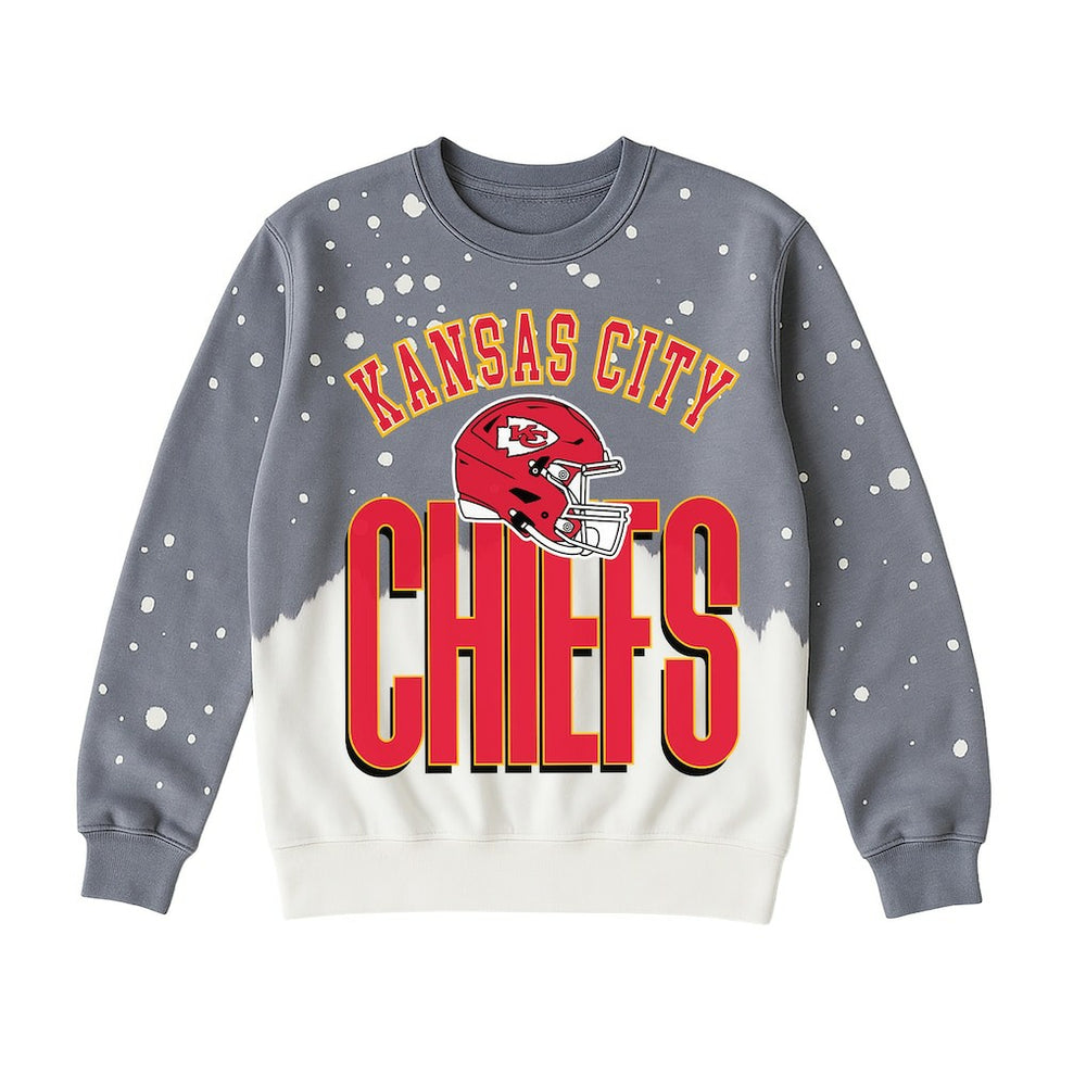 Gameday Couture Women's Arch Rivals Faded Wash Sweatshirt - Kansas City Chiefs Sweatshirts