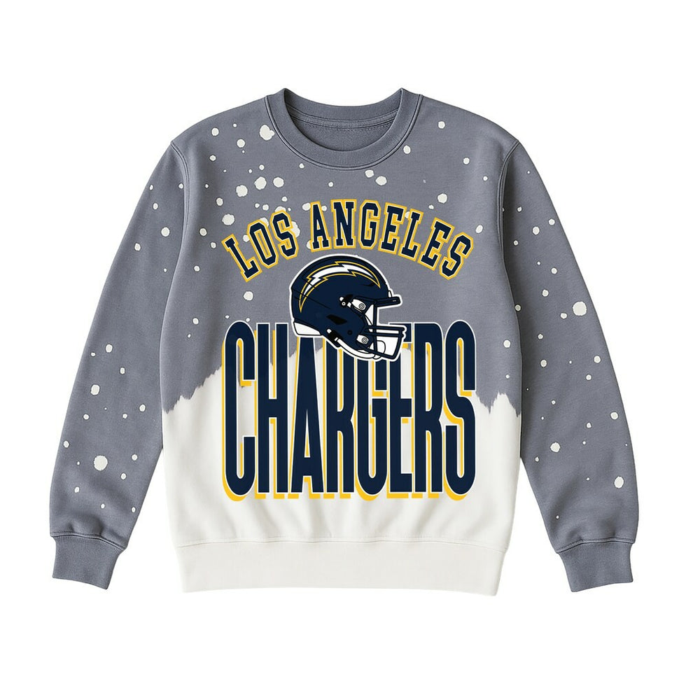 Gameday Couture Women's Arch Rivals Faded Wash Sweatshirt - Los Angeles Chargers Sweatshirts