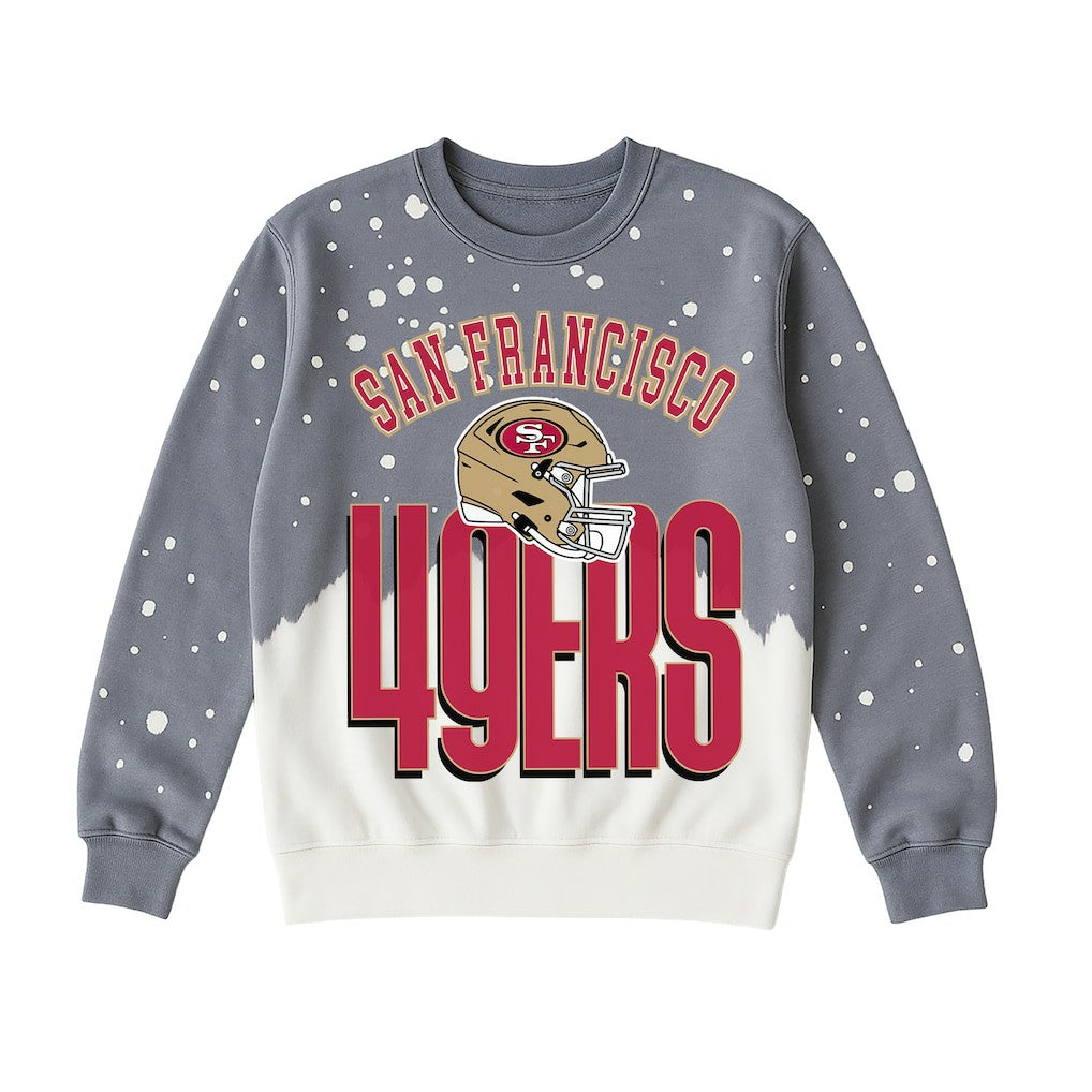 Gameday Couture Women's Arch Rivals Faded Wash Sweatshirt - San Francisco 49ers Sweatshirts