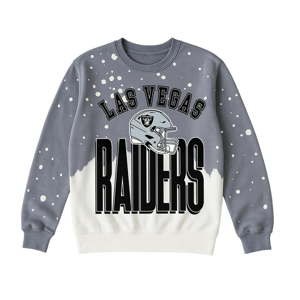 Gameday Couture Women's Arch Rivals Faded Wash Sweatshirt - Las Vegas Raiders Sweatshirts