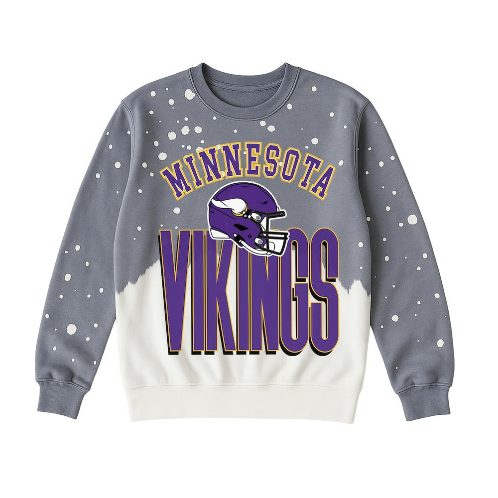 Gameday Couture Women's Arch Rivals Faded Wash Sweatshirt - Minnesota Vikings Sweatshirts