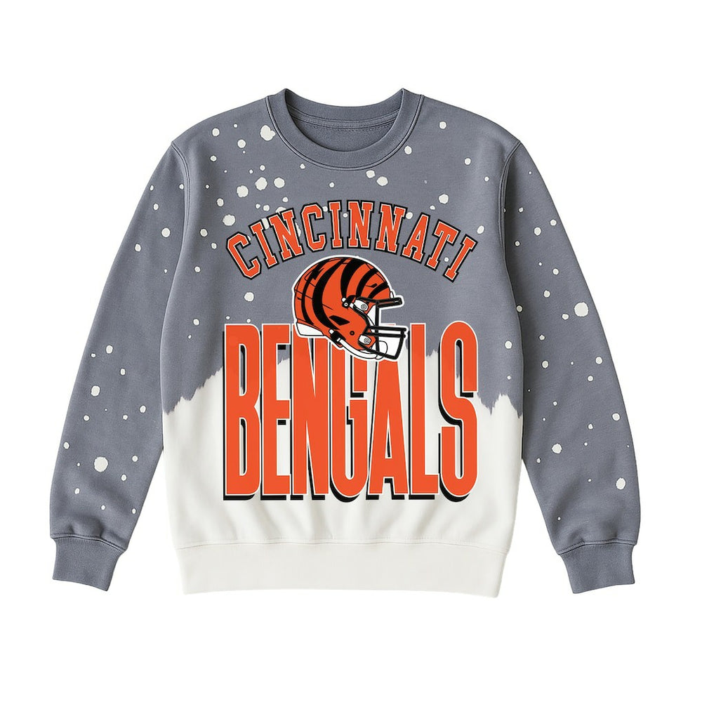 Gameday Couture Women's Arch Rivals Faded Wash Sweatshirt - Cincinnati Bengals Sweatshirts