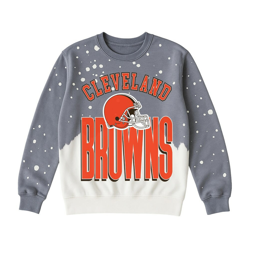 Gameday Couture Women's Arch Rivals Faded Wash Sweatshirt - Cleveland Browns Sweatshirts