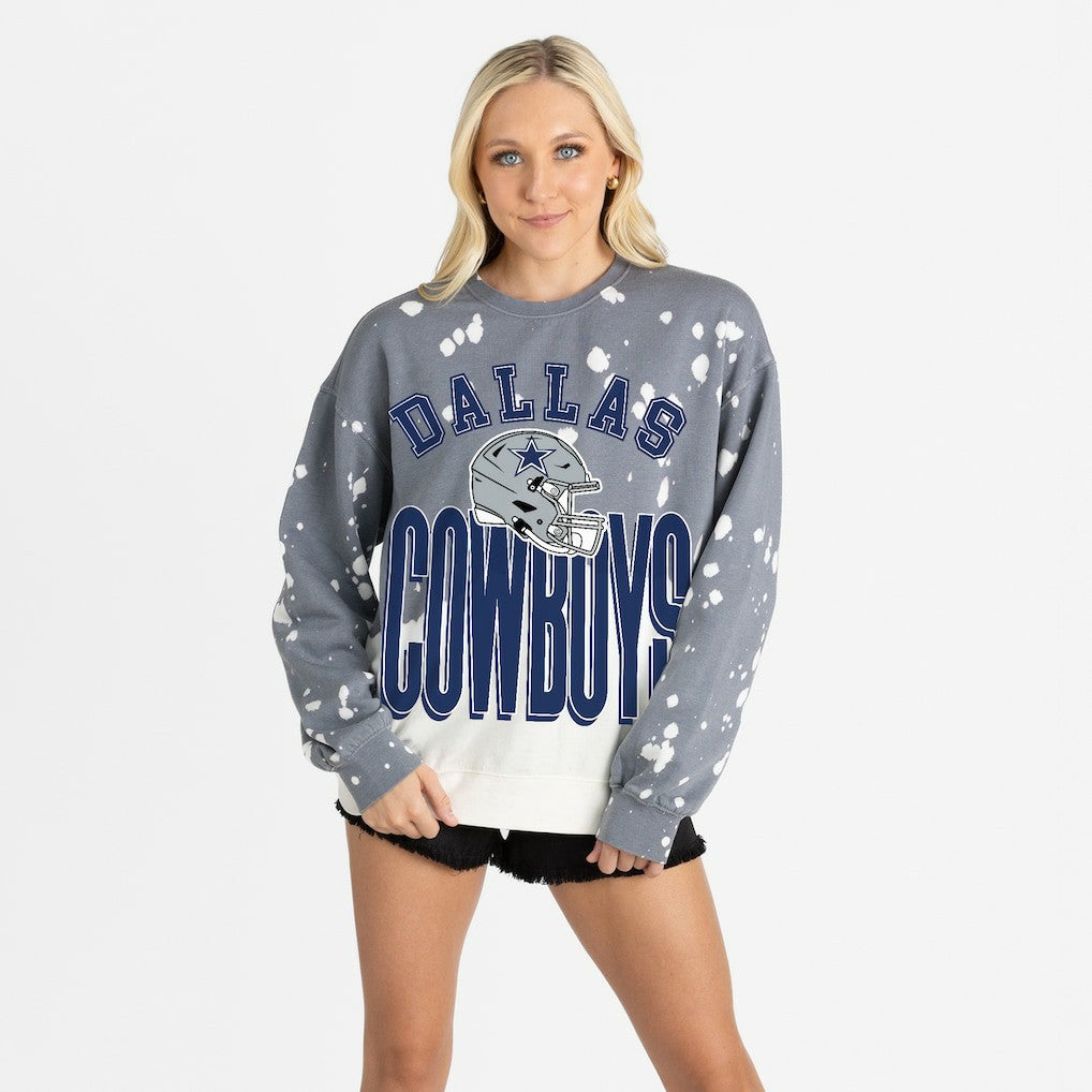 Gameday Couture Women's Arch Rivals Faded Wash Sweatshirt - Dallas Cowboys Sweatshirts