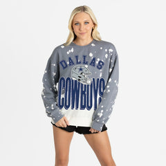 Gameday Couture Women's Arch Rivals Faded Wash Sweatshirt - Dallas Cowboys Sweatshirts
