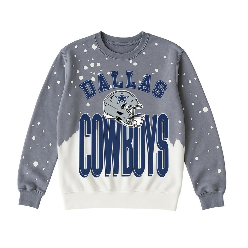 Gameday Couture Women's Arch Rivals Faded Wash Sweatshirt - Dallas Cowboys Sweatshirts