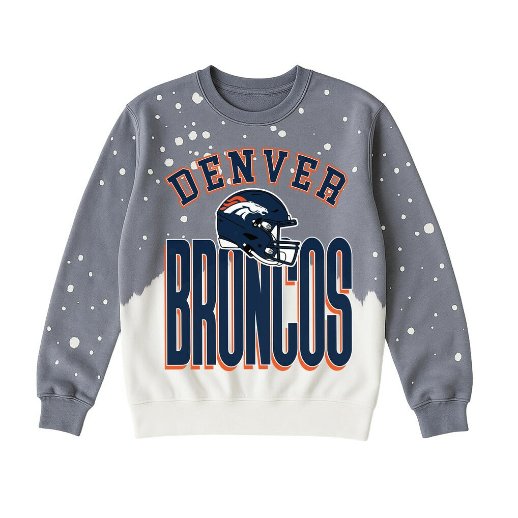 Gameday Couture Women's Arch Rivals Faded Wash Sweatshirt - Denver Broncos Sweatshirts