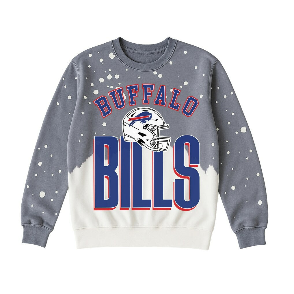 Gameday Couture Women's Arch Rivals Faded Wash Sweatshirt - Buffalo Bills Sweatshirts