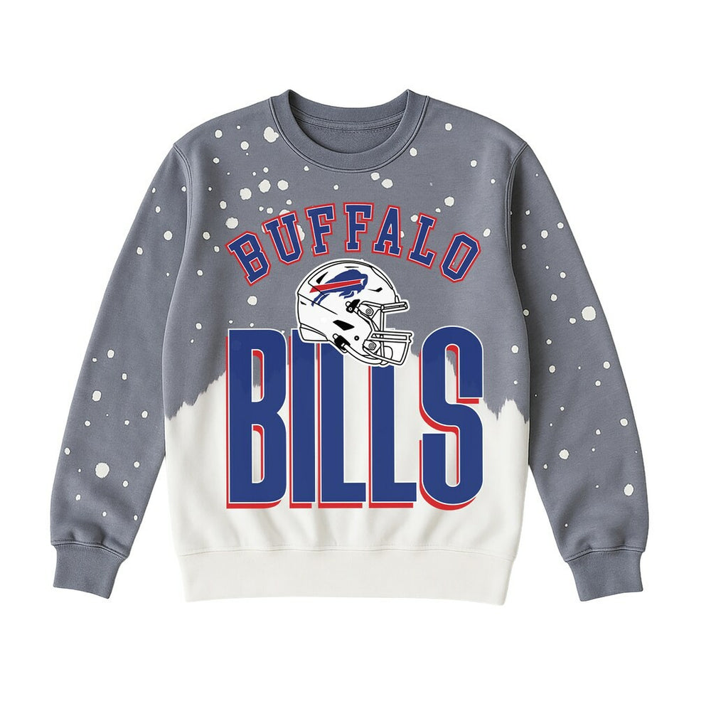 Gameday Couture Women's Arch Rivals Faded Wash Sweatshirt - Buffalo Bills Sweatshirts