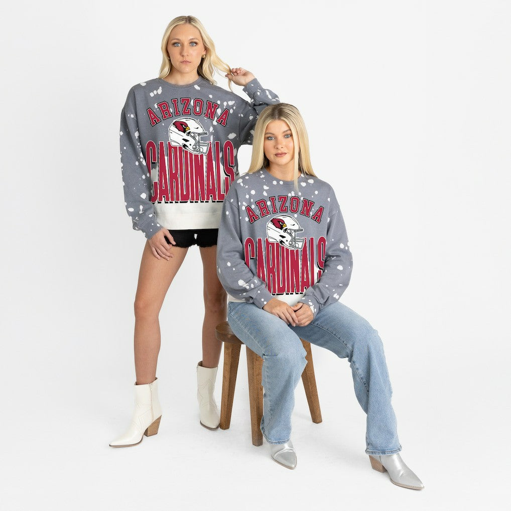 Gameday Couture Women's Arch Rivals Faded Wash Sweatshirt - Arizona Cardinals Sweatshirts