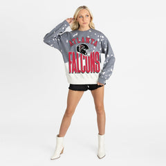 Gameday Couture Women's Arch Rivals Faded Wash Sweatshirt - Atlanta Falcons Sweatshirts