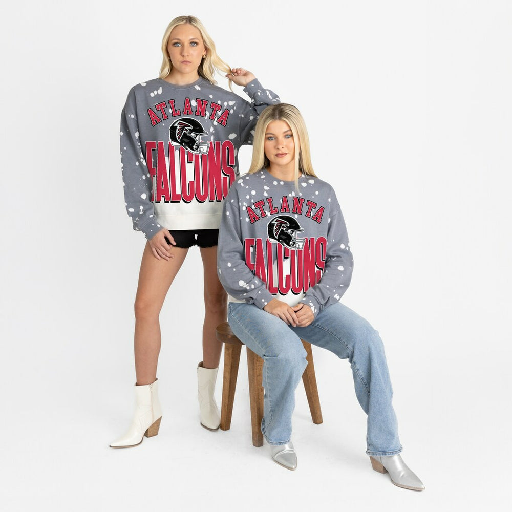 Gameday Couture Women's Arch Rivals Faded Wash Sweatshirt - Atlanta Falcons Sweatshirts