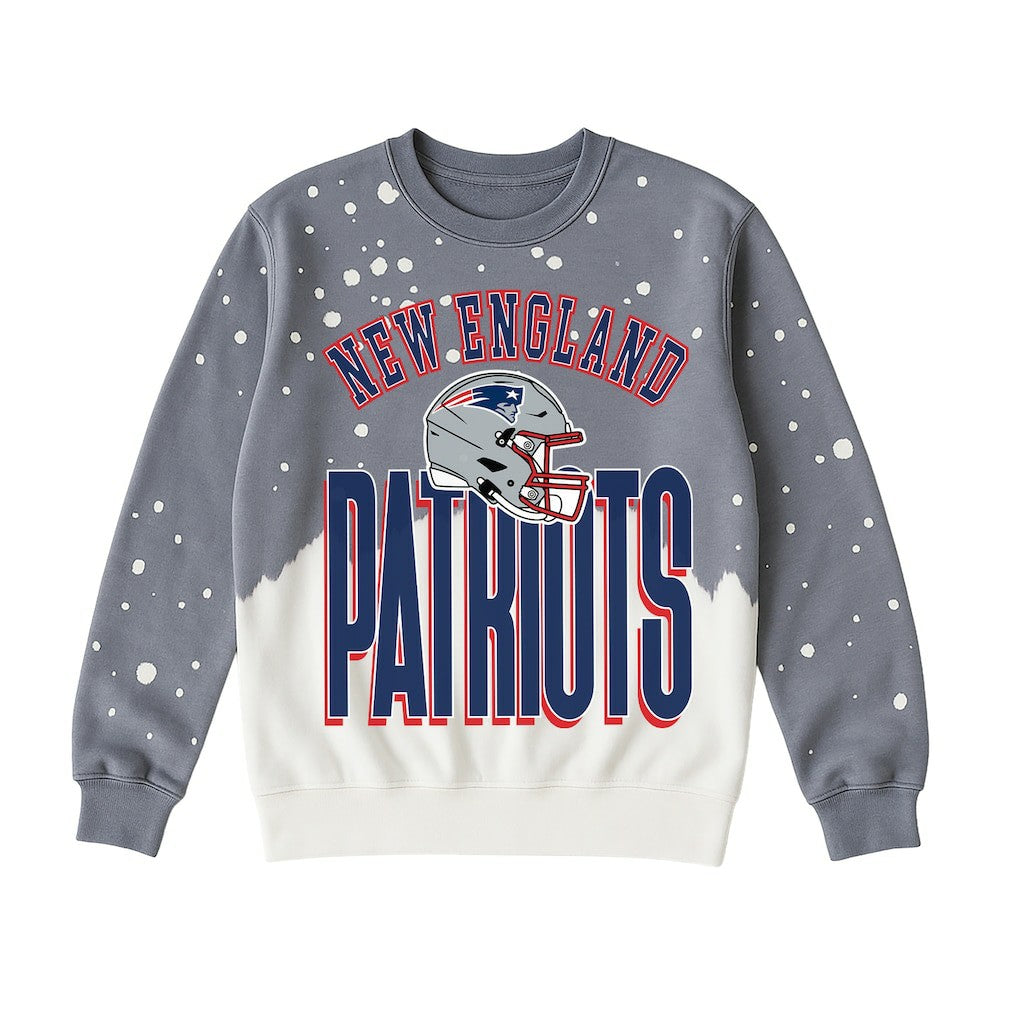 Gameday Couture Women's Arch Rivals Faded Wash Sweatshirt - New England Patriots Sweatshirts