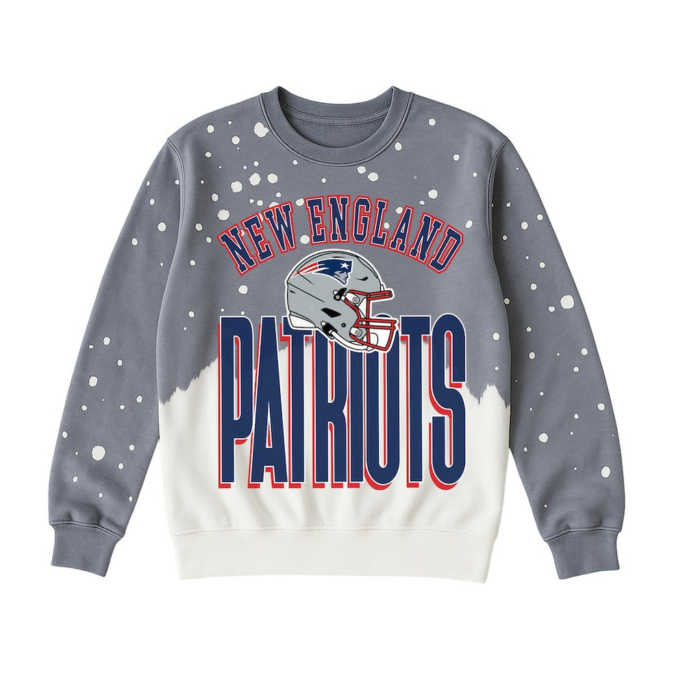 Gameday Couture Women's Arch Rivals Faded Wash Sweatshirt - New England Patriots Sweatshirts