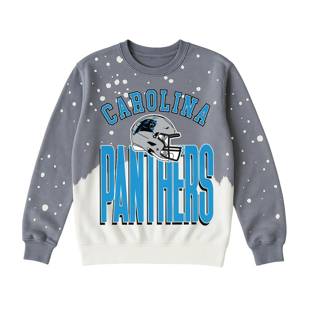 Gameday Couture Women's Arch Rivals Faded Wash Sweatshirt - Carolina Panthers Sweatshirts