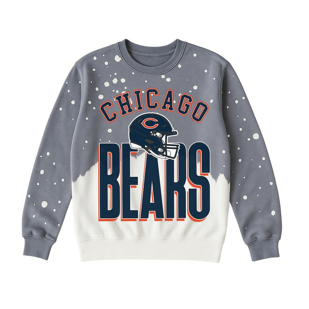 Gameday Couture Women's Arch Rivals Faded Wash Sweatshirt - Chicago Bears Sweatshirts