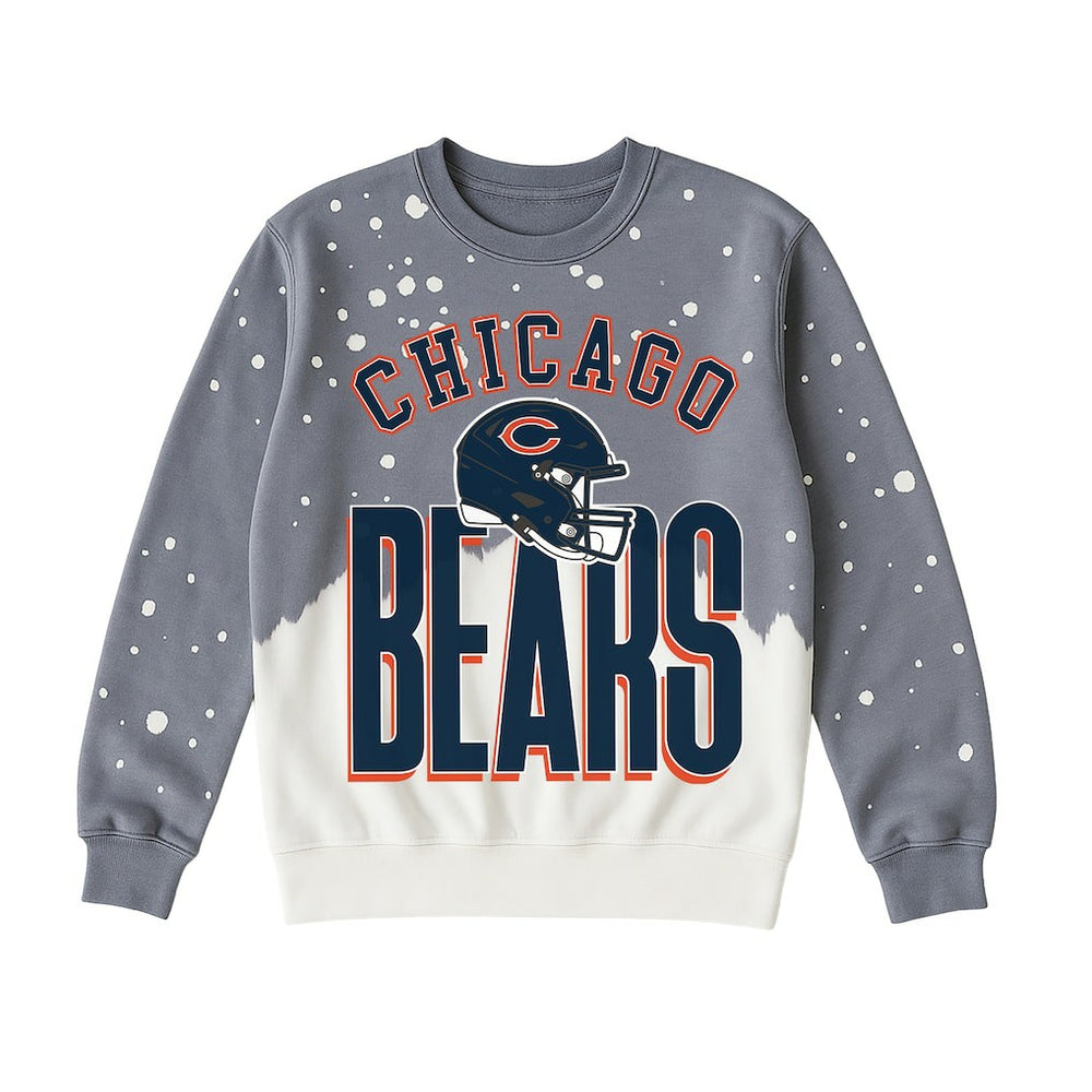 Gameday Couture Women's Arch Rivals Faded Wash Sweatshirt - Chicago Bears Sweatshirts