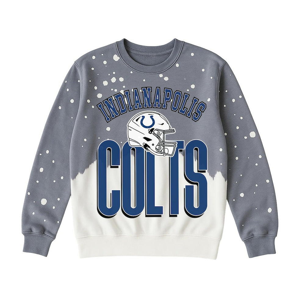 Gameday Couture Women's Arch Rivals Faded Wash Sweatshirt - Indianapolis Colts Sweatshirts