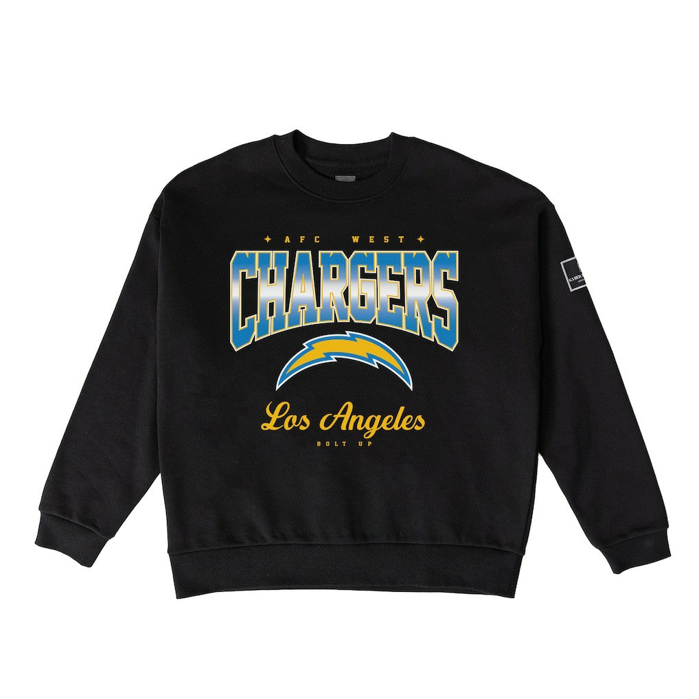 Gameday Couture Women's Powerhouse Play Premium Fleece Sweatshirt - Los Angeles Chargers Sweatshirts