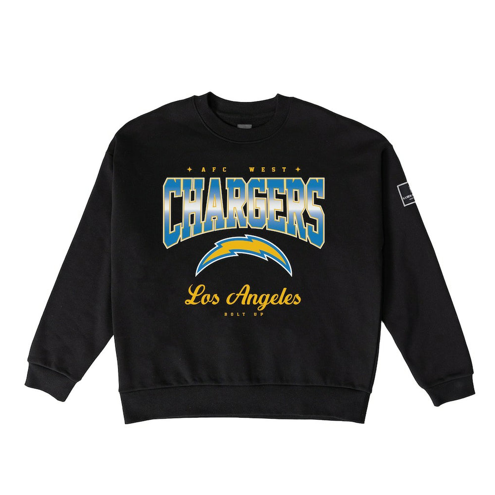 Gameday Couture Women's Powerhouse Play Premium Fleece Sweatshirt - Los Angeles Chargers Sweatshirts