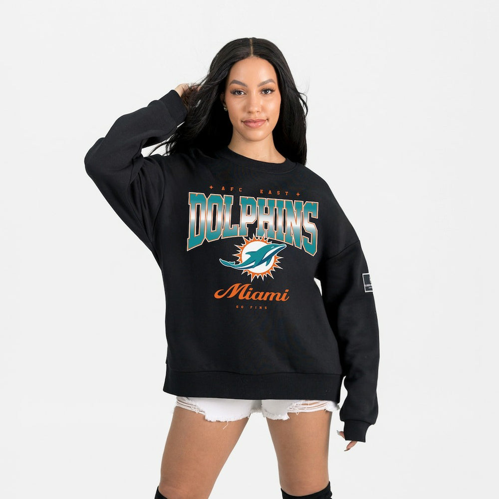 Gameday Couture Women's Powerhouse Play Premium Fleece Sweatshirt - Miami Dolphins Sweatshirts