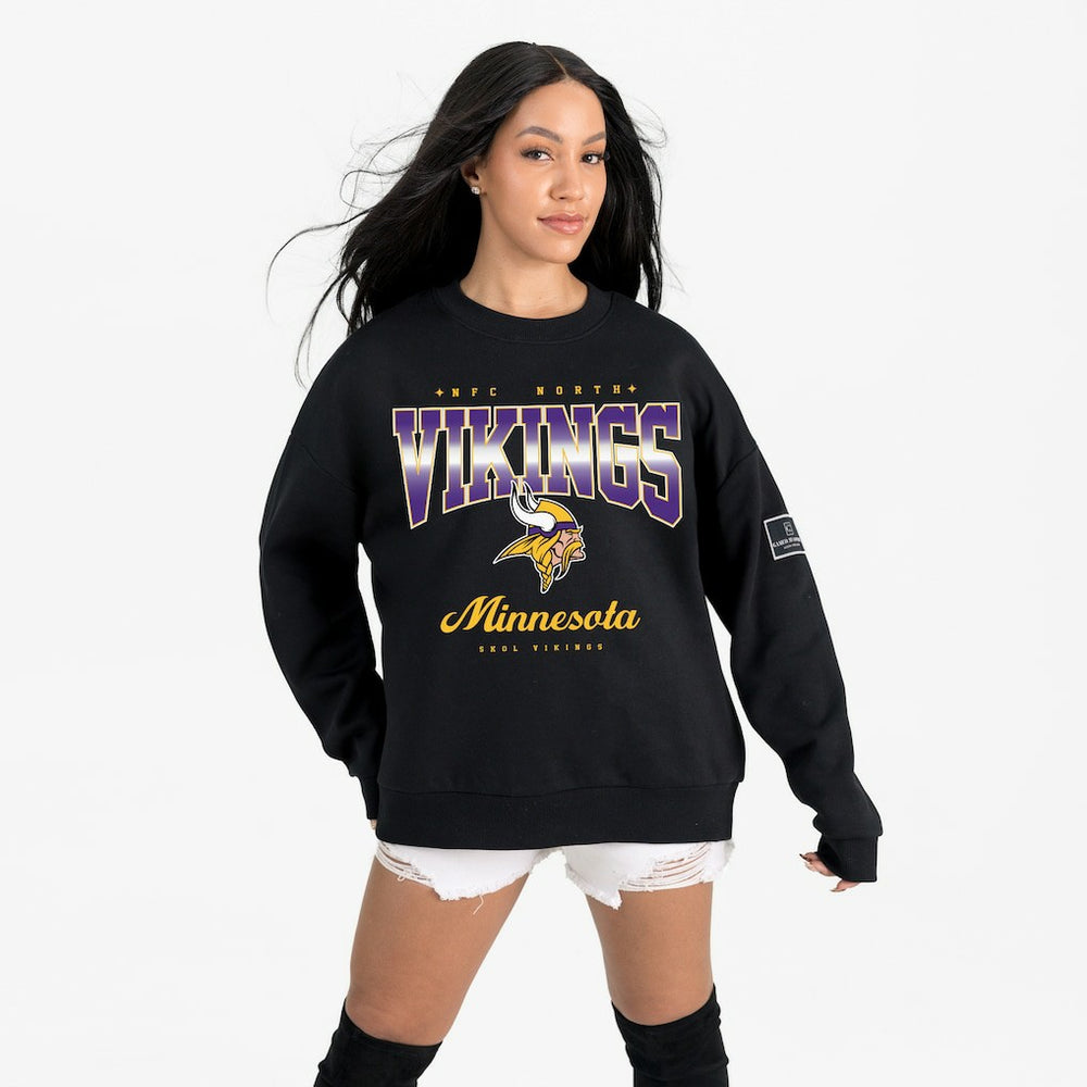 Gameday Couture Women's Powerhouse Play Premium Fleece Sweatshirt - Minnesota Vikings Sweatshirts