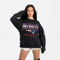 Gameday Couture Women's Powerhouse Play Premium Fleece Sweatshirt - New England Patriots Sweatshirts
