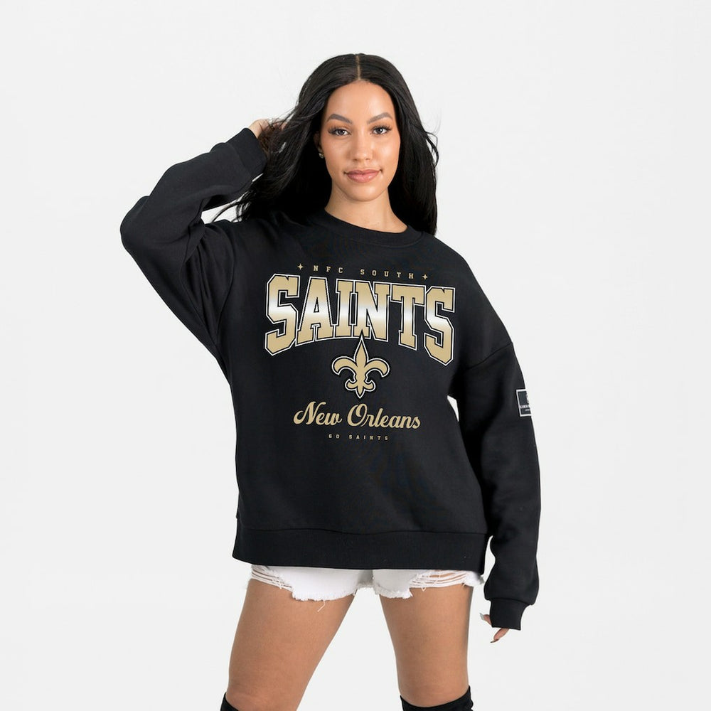 Gameday Couture Women's Powerhouse Play Premium Fleece Sweatshirt - New Orleans Saints Sweatshirts