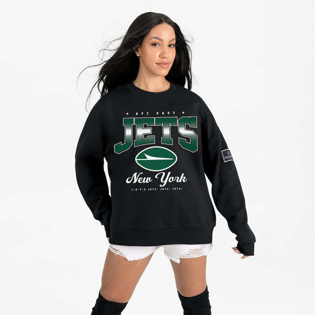 Gameday Couture Women's Powerhouse Play Premium Fleece Sweatshirt - New York Jets Sweatshirts