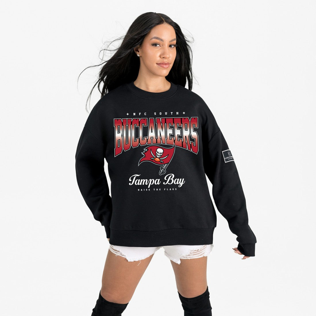 Gameday Couture Women's Powerhouse Play Premium Fleece Sweatshirt - Tampa Bay Buccaneers Sweatshirts