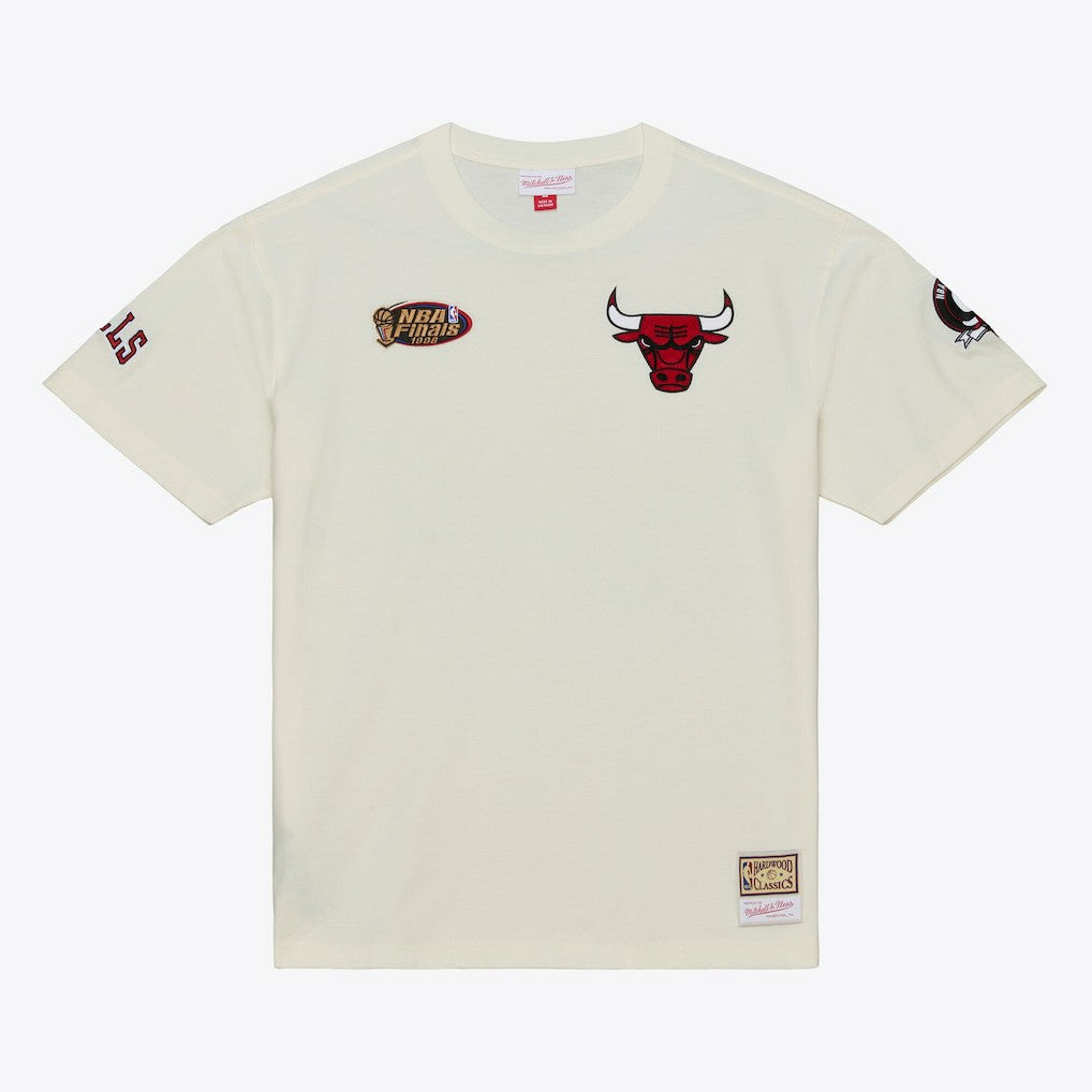 Mitchell & Ness Chicago Bulls Hardwood Classics Chainstitch Premium T-Shirt sale