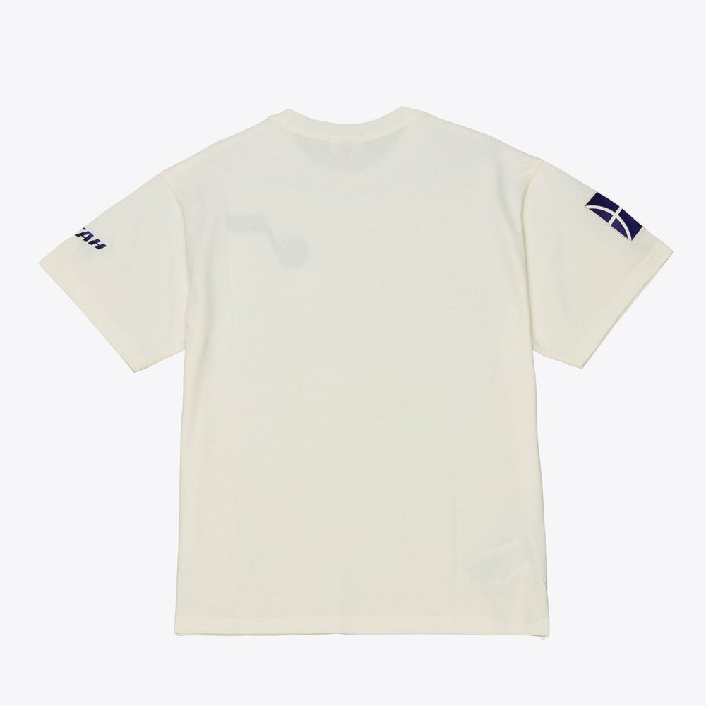 Mitchell & Ness Utah Jazz Hardwood Classics Chainstitch Premium T-Shirt