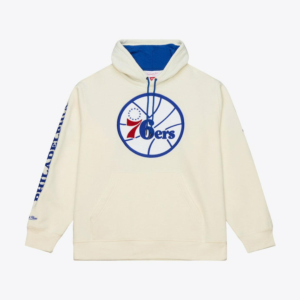 Mitchell & Ness Philadelphia 76ers Hardwood Classics Chainstitch Premium Fleece Hoodie